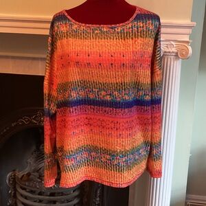 Colorful Striped Women's Sweater. CLOSET CLOSES NOV 28-?